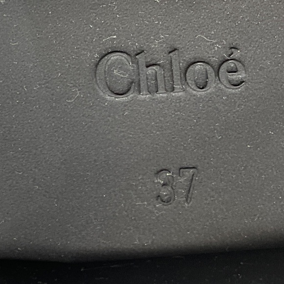 CHLOE BLACK RUBBER RAIN ANKLE BOOTS - Picture 8 of 10